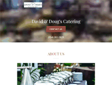 Tablet Screenshot of davidanddougscatering.com